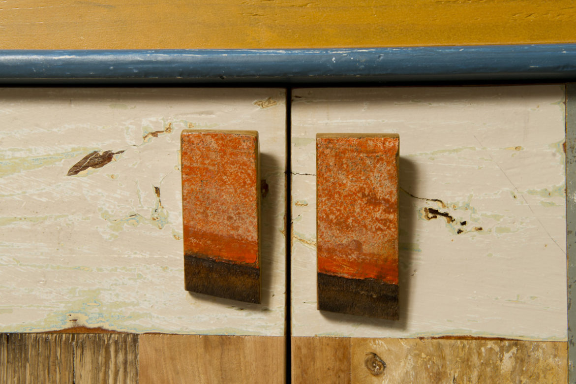 ante per parete attrezzata contemporanea in legno