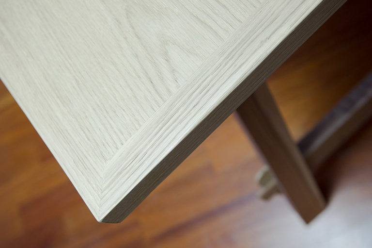 piano tavolo da pranzo in legno massello