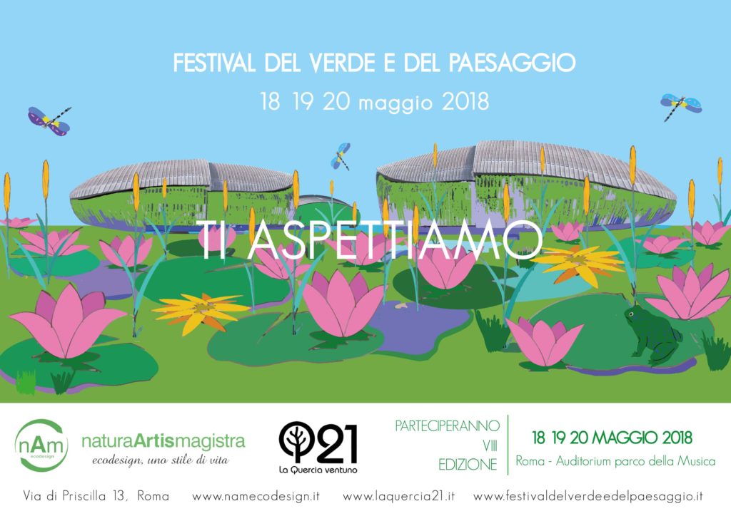 nam ecodesign e Laquercia21 Festival del verde e del paesaggio 2018 Roma ecodesign