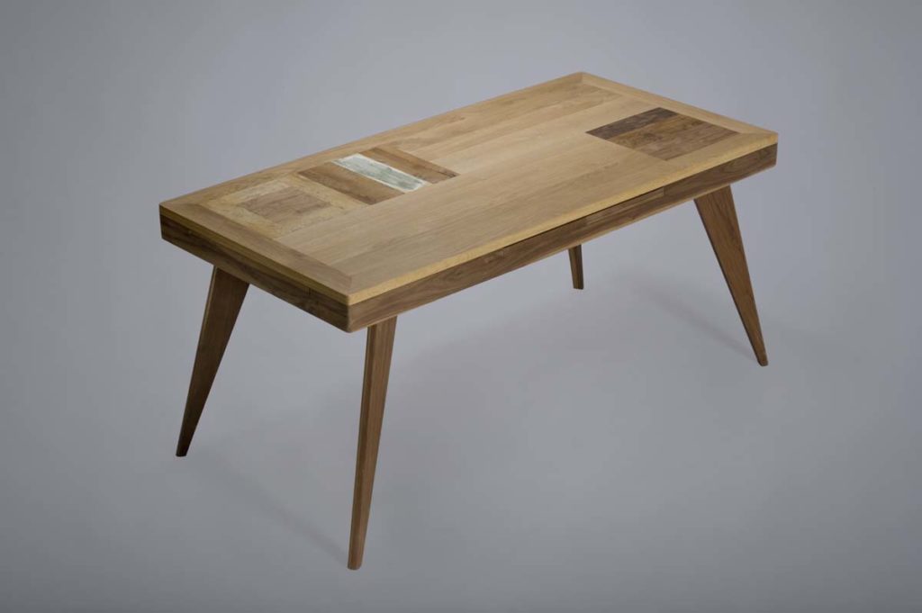 tavolo rettangolare in legno con gambe anni 60 legno