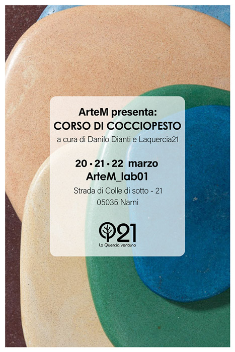 workshop cocciopesto umbria marco 2020