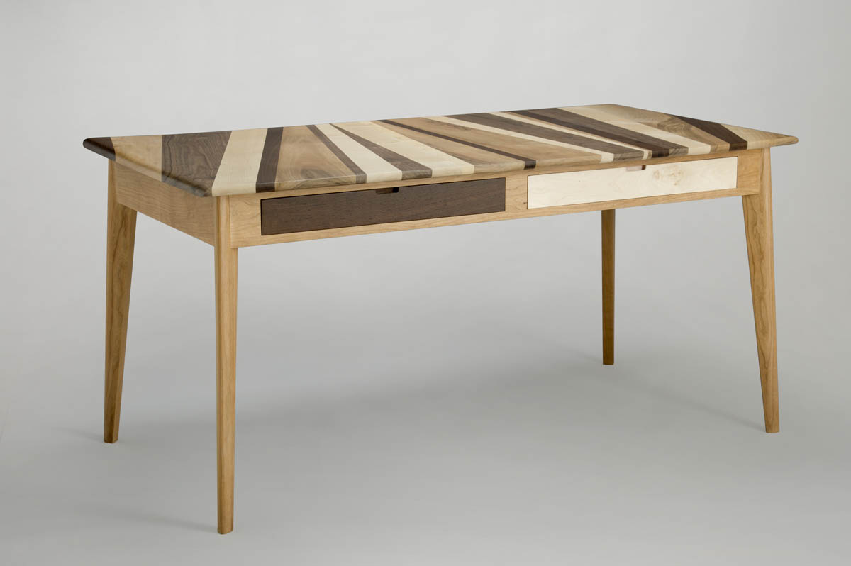 scrivania legno massello naturale