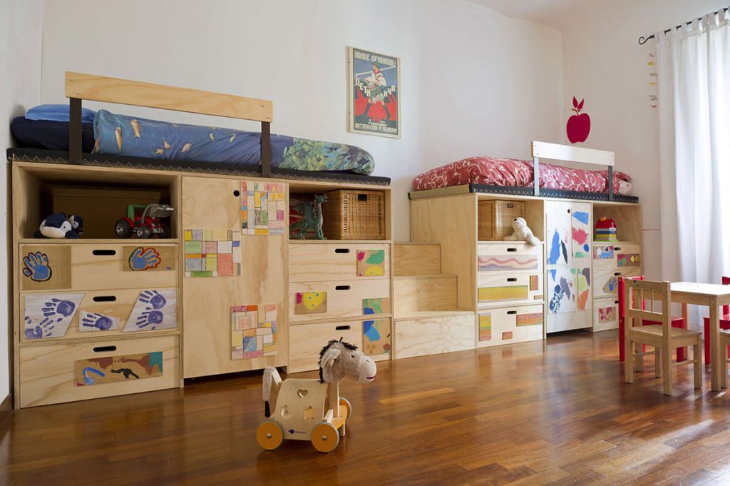 arredo casa camerette per bambini con letti armadio