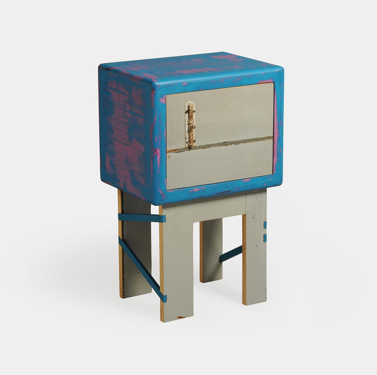 comodini-colorati-artigianali-rustici-Pupazzo comodini colorati artigianali rustici modello Pupazzo