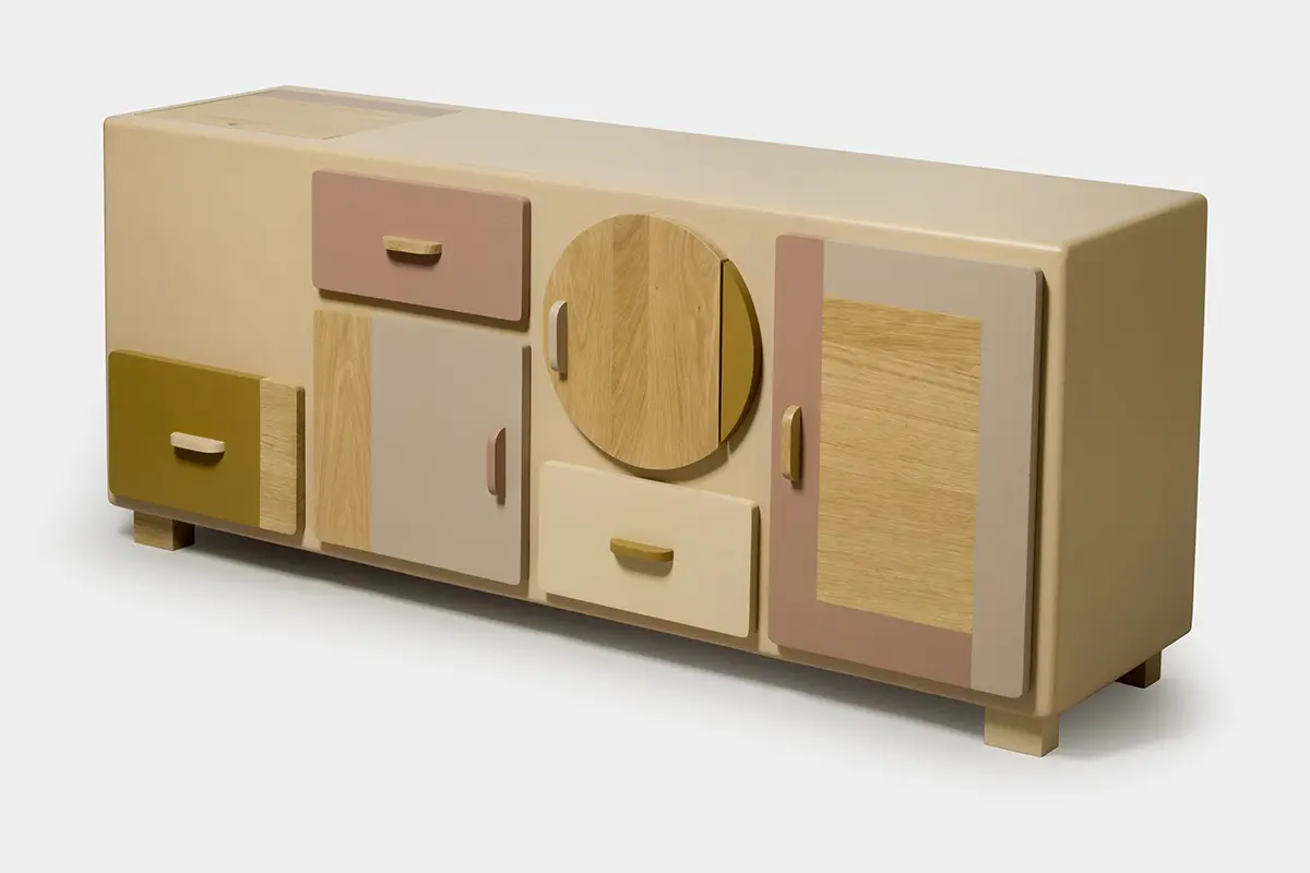 credenze soggiorno moderne credenze soggiorno moderne con finitura materica rosa