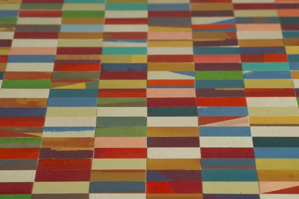 dettaglio madia colorata